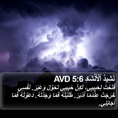 نَشِيدُ ٱلْأَنْشَادِ 5:6 AVD Bible Verse Image