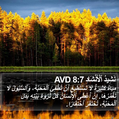 نَشِيدُ ٱلْأَنْشَادِ 8:7 AVD Bible Verse Image