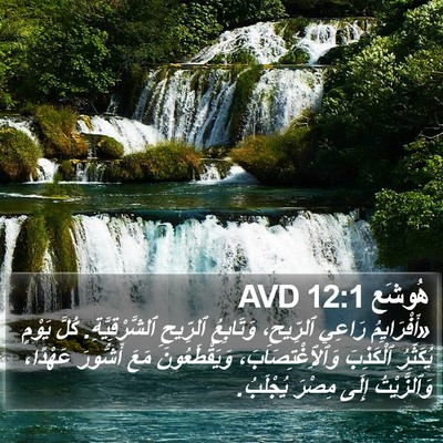 هُوشَع 12:1 AVD Bible Verse Image