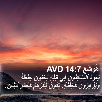 هُوشَع 14:7 AVD Bible Verse Image