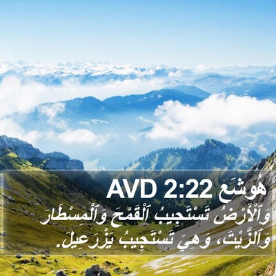 هُوشَع 2:22 AVD Bible Verse Image