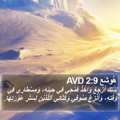 هُوشَع 2:9 AVD Bible Verse Image