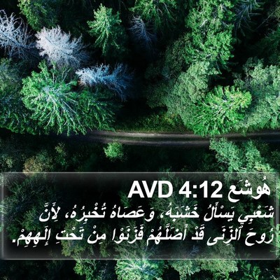 هُوشَع 4:12 AVD Bible Verse Image