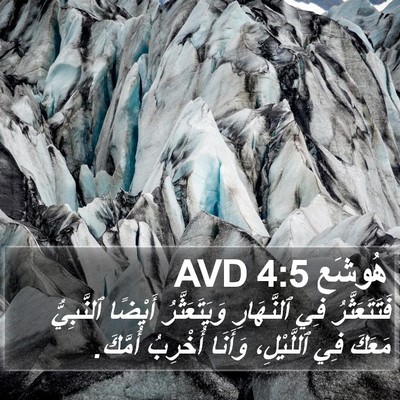 هُوشَع 4:5 AVD Bible Verse Image