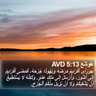 هُوشَع 5:13 AVD Bible Verse Image