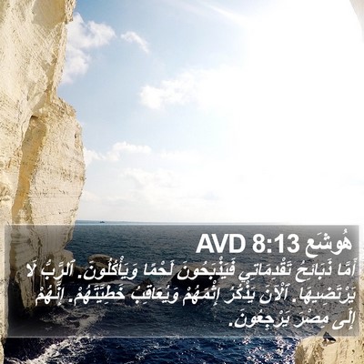هُوشَع 8:13 AVD Bible Verse Image