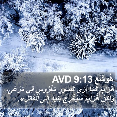 هُوشَع 9:13 AVD Bible Verse Image