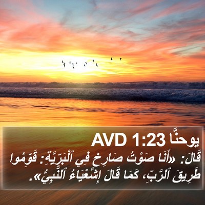 يوحنَّا 1:23 AVD Bible Verse Image