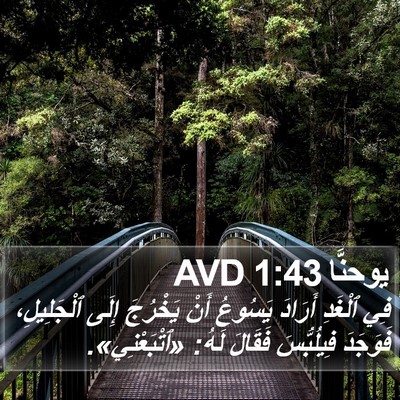 يوحنَّا 1:43 AVD Bible Verse Image