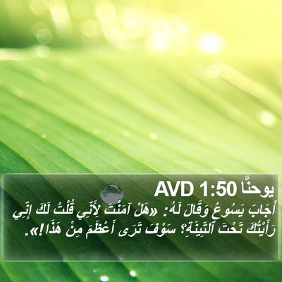يوحنَّا 1:50 AVD Bible Verse Image