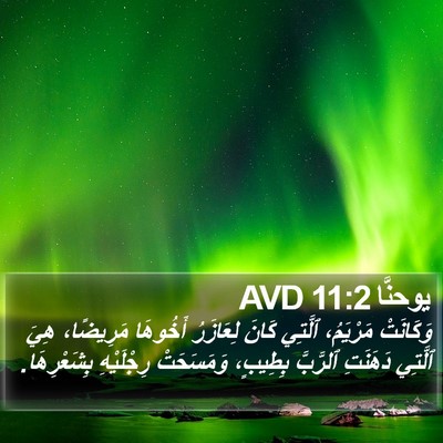 يوحنَّا 11:2 AVD Bible Verse Image