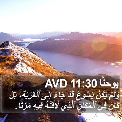 يوحنَّا 11:30 AVD Bible Verse Image