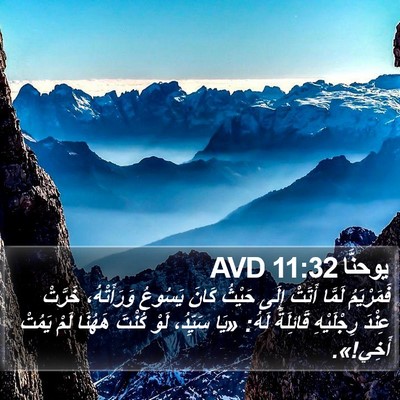 يوحنَّا 11:32 AVD Bible Verse Image