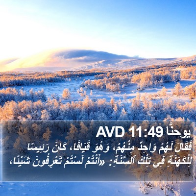يوحنَّا 11:49 AVD Bible Verse Image