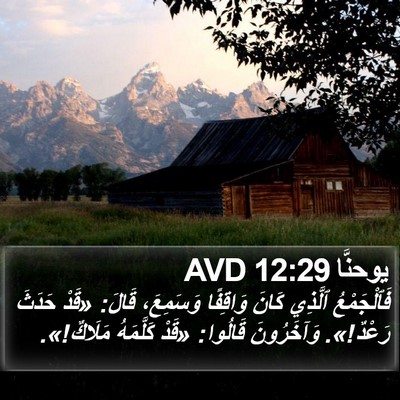 يوحنَّا 12:29 AVD Bible Verse Image
