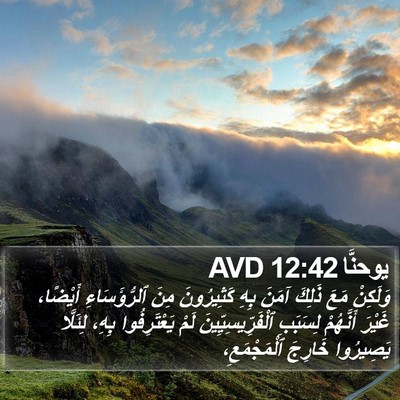يوحنَّا 12:42 AVD Bible Verse Image
