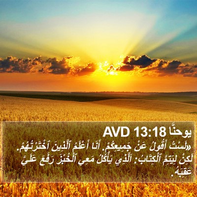 يوحنَّا 13:18 AVD Bible Verse Image