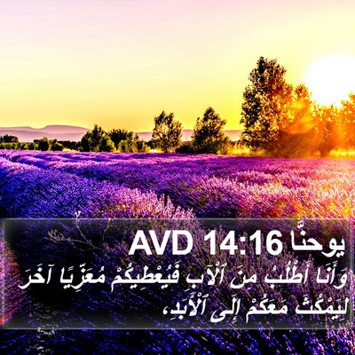 يوحنَّا 14:16 AVD Bible Verse Image