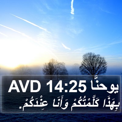 يوحنَّا 14:25 AVD Bible Verse Image