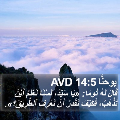 يوحنَّا 14:5 AVD Bible Verse Image