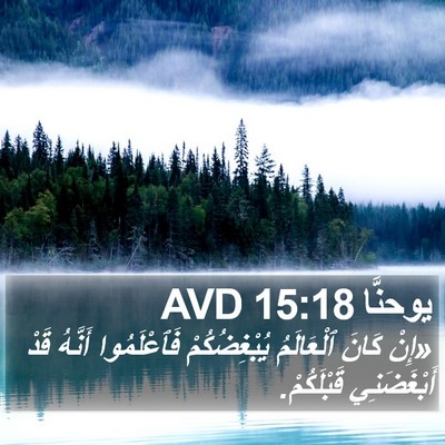 يوحنَّا 15:18 AVD Bible Verse Image