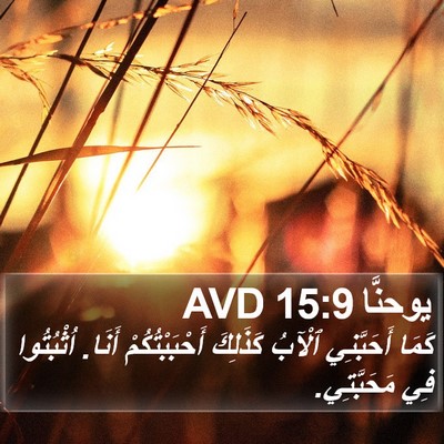 يوحنَّا 15:9 AVD Bible Verse Image