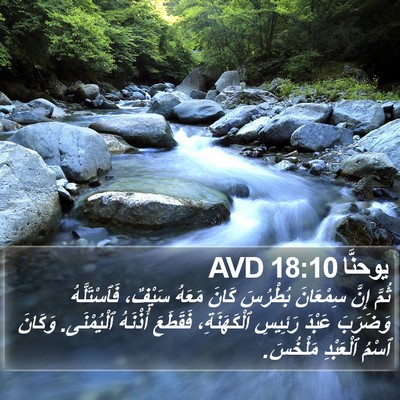 يوحنَّا 18:10 AVD Bible Verse Image