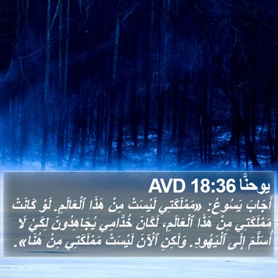 يوحنَّا 18:36 AVD Bible Verse Image