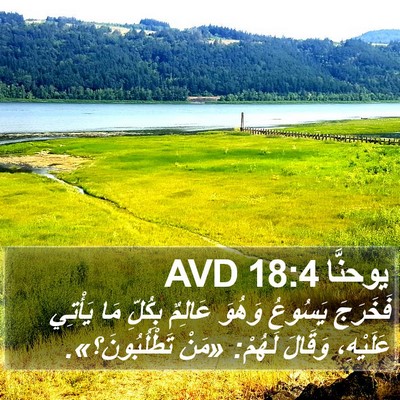 يوحنَّا 18:4 AVD Bible Verse Image
