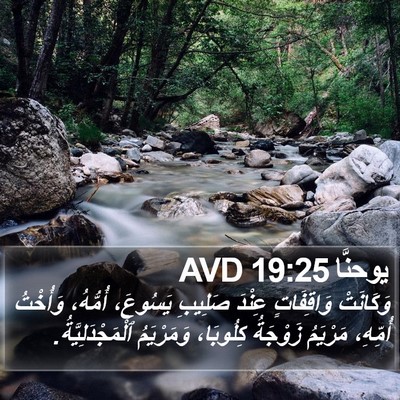 يوحنَّا 19:25 AVD Bible Verse Image