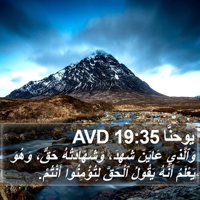 يوحنَّا 19:35 AVD Bible Verse Image