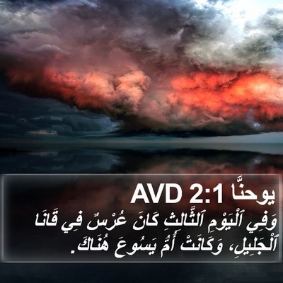 يوحنَّا 2:1 AVD Bible Verse Image