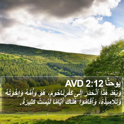 يوحنَّا 2:12 AVD Bible Verse Image