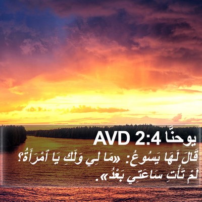 يوحنَّا 2:4 AVD Bible Verse Image