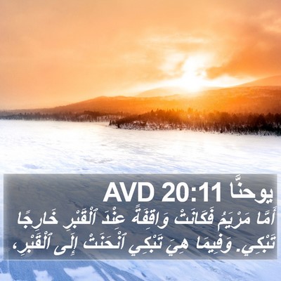 يوحنَّا 20:11 AVD Bible Verse Image