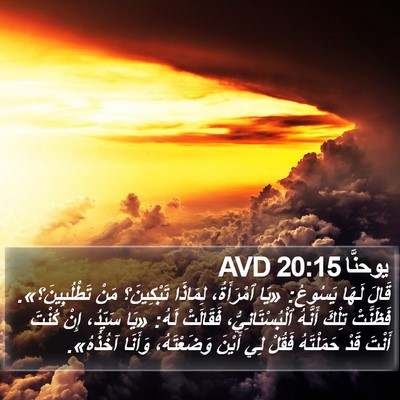 يوحنَّا 20:15 AVD Bible Verse Image