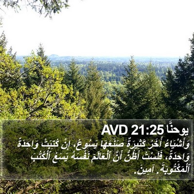 يوحنَّا 21:25 AVD Bible Verse Image