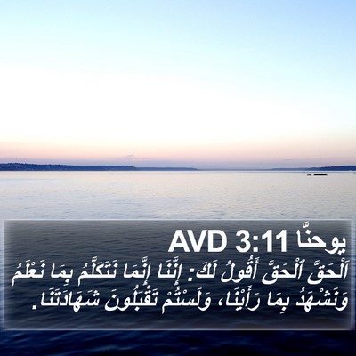 يوحنَّا 3:11 AVD Bible Verse Image