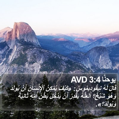 يوحنَّا 3:4 AVD Bible Verse Image