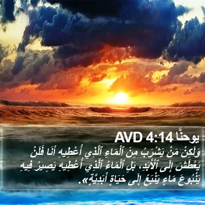 يوحنَّا 4:14 AVD Bible Verse Image