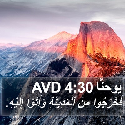 يوحنَّا 4:30 AVD Bible Verse Image