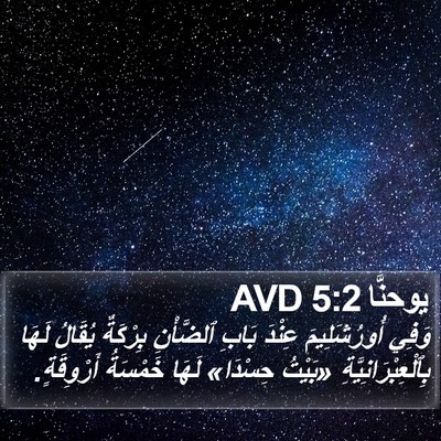 يوحنَّا 5:2 AVD Bible Verse Image