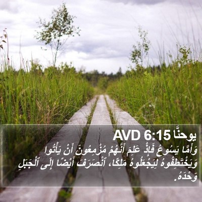 يوحنَّا 6:15 AVD Bible Verse Image