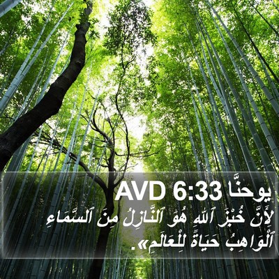 يوحنَّا 6:33 AVD Bible Verse Image