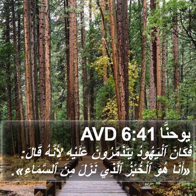 يوحنَّا 6:41 AVD Bible Verse Image