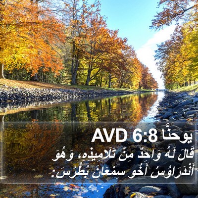 يوحنَّا 6:8 AVD Bible Verse Image
