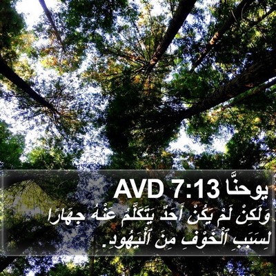 يوحنَّا 7:13 AVD Bible Verse Image