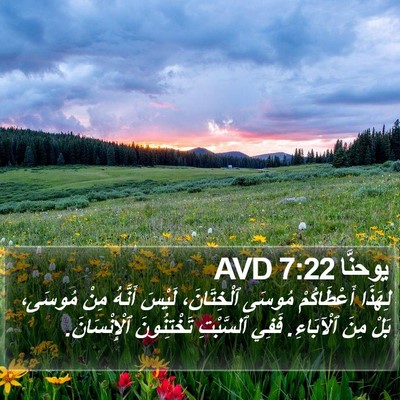 يوحنَّا 7:22 AVD Bible Verse Image