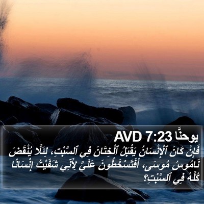 يوحنَّا 7:23 AVD Bible Verse Image
