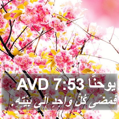 يوحنَّا 7:53 AVD Bible Verse Image